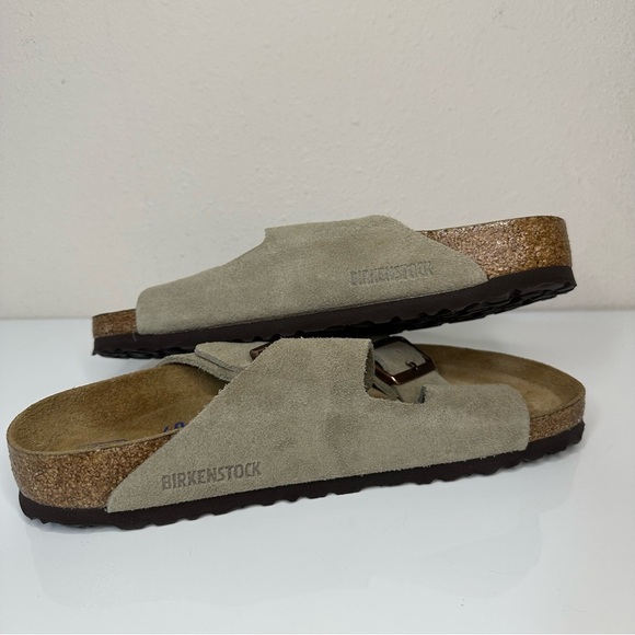 Birkenstock Taupe Suede Buckle Sandals main image 6